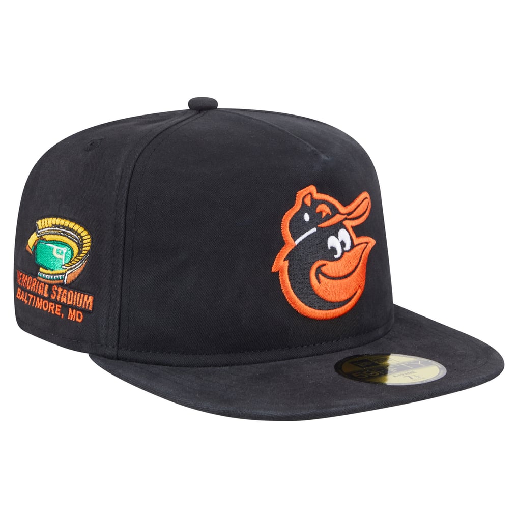  Baltimore Orioles New Era Championship Side Flag A-Frame 59FIFTY Fitted Hat - Black